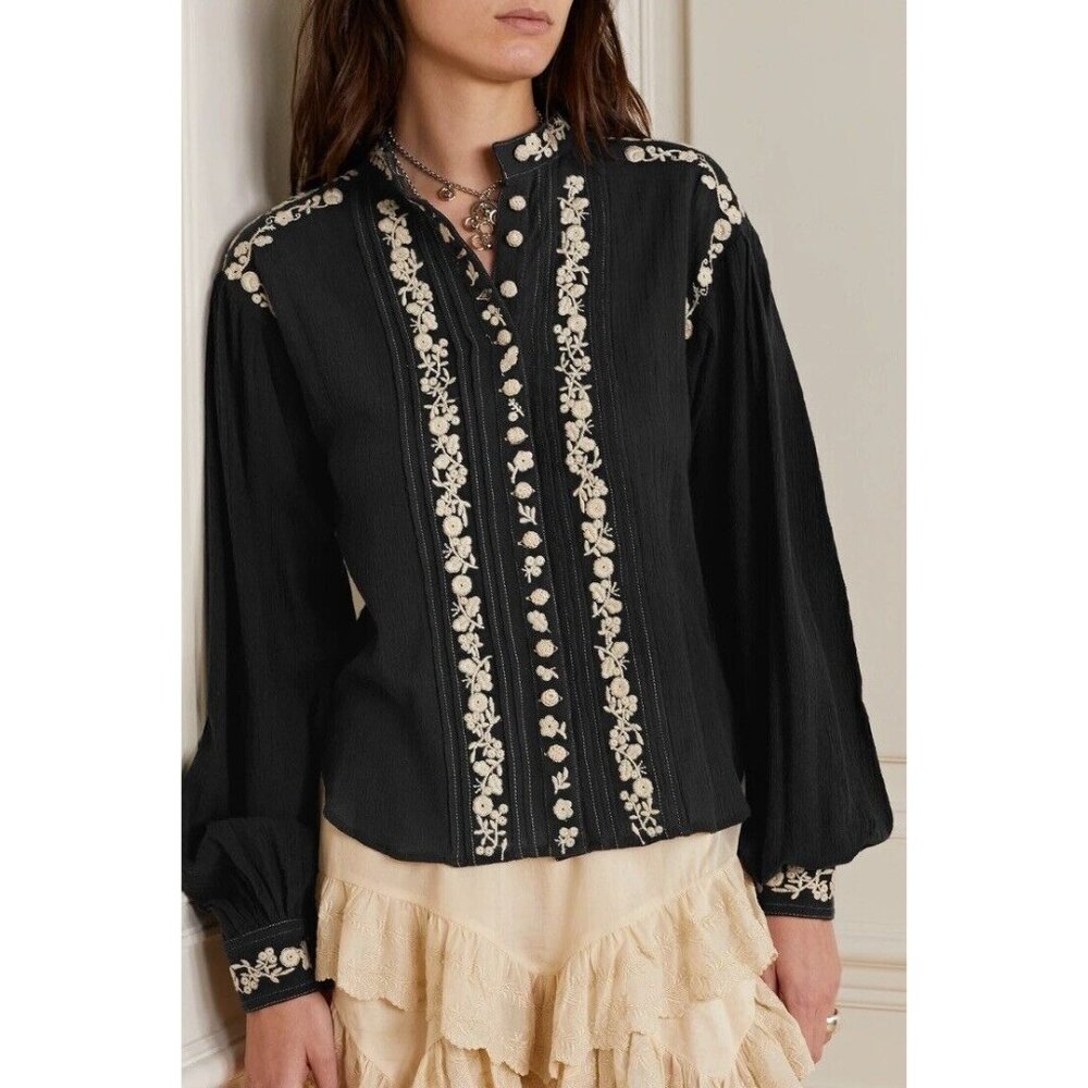 Isabel Marant Etoile Pampa Top Black Boho